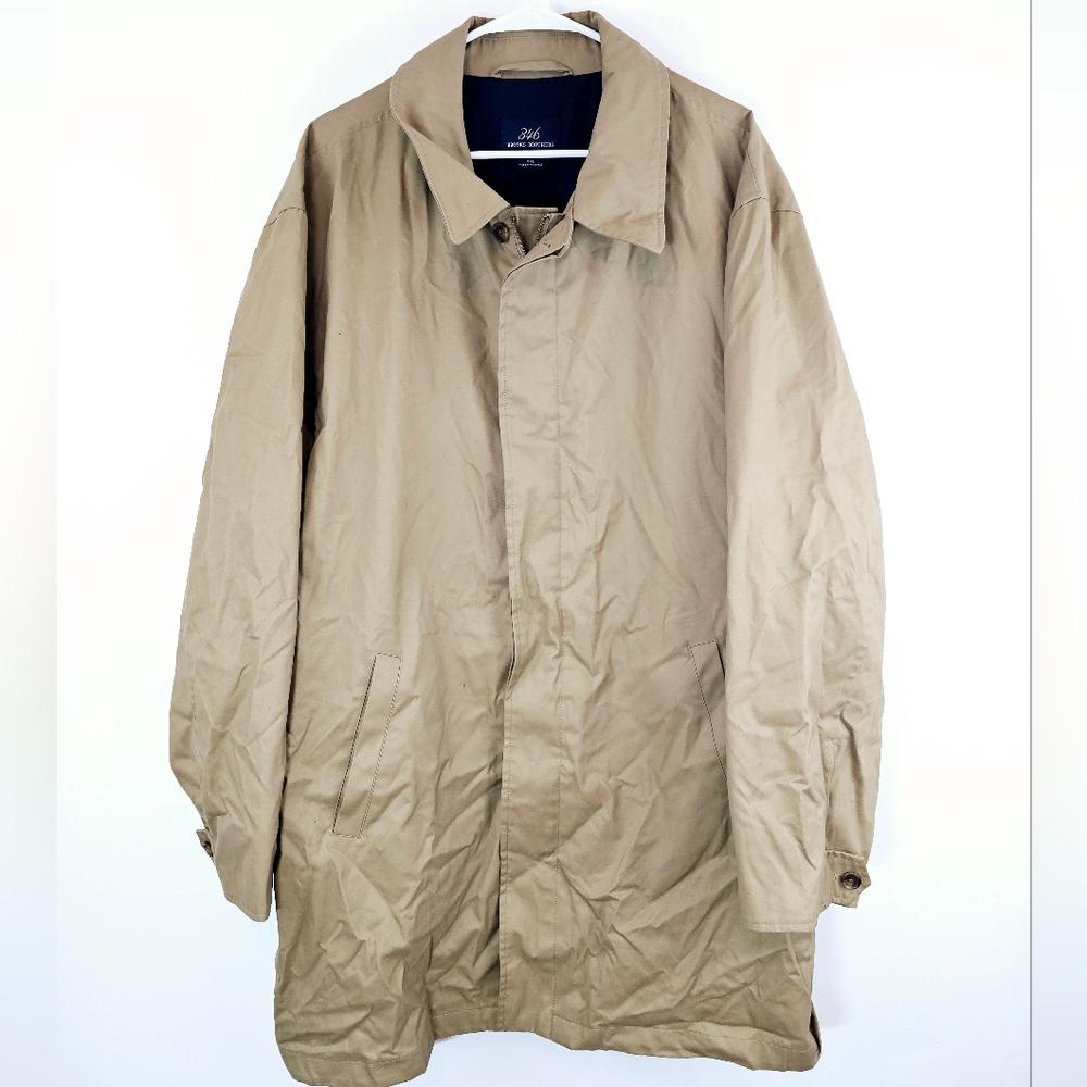 346 Brooks Brother Men's Tan Brown Jacket Coat Lined READ